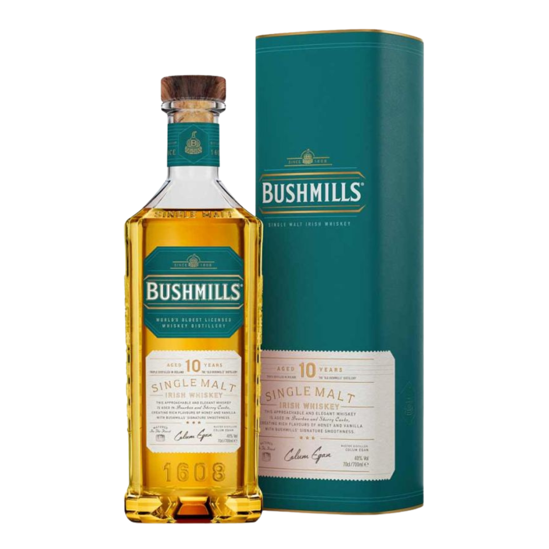 Irish  Whiskey  Bushmills  10  Y.O.  Irish  Confezione Regalo 70cl