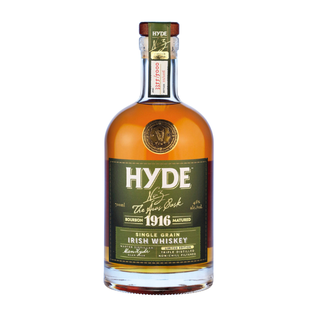 Irish  Whiskey  Hyde  No.3  1916  Bourbon  Cask  70cl