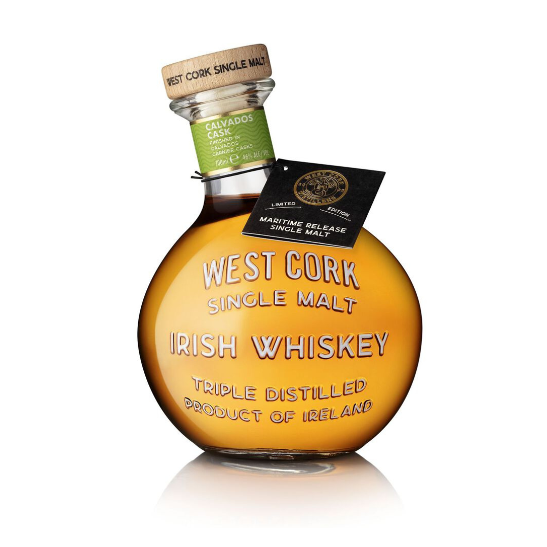 Irish  Whiskey  West  Cork  Single  Malt  Calvados  Cask  70cl