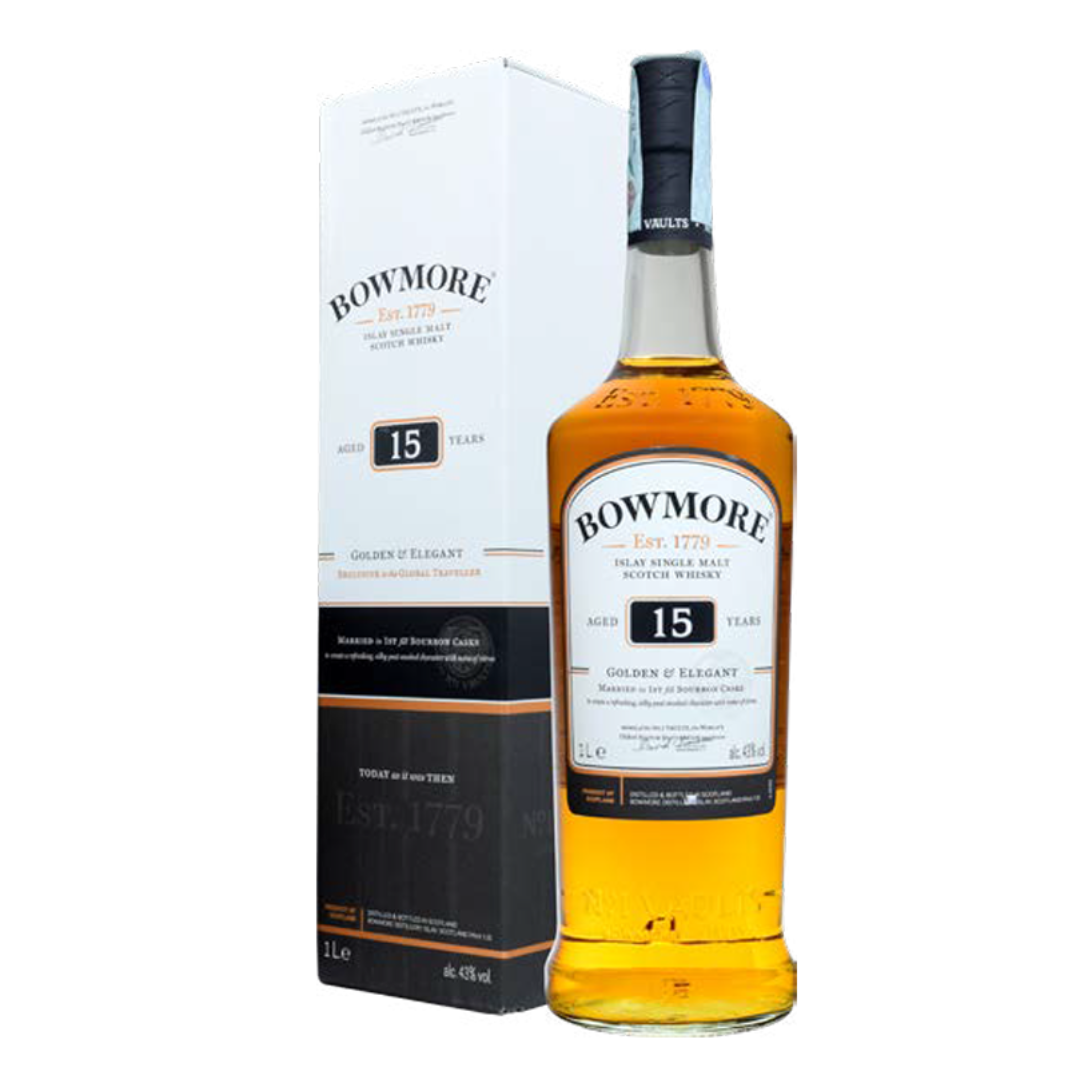 Scotch  Whisky  Bowmore  15  Y.O  Confezione Regalo 1l