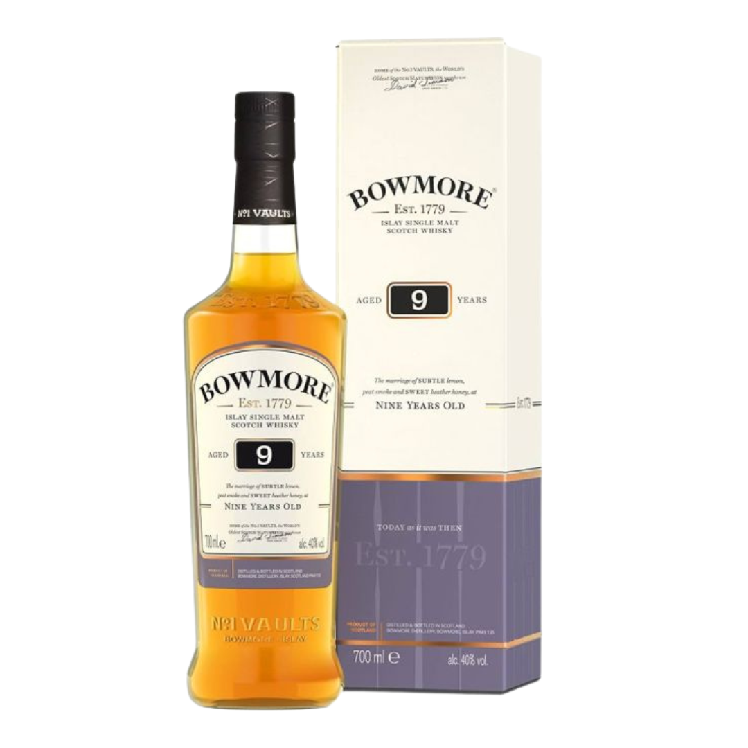Scotch  Whisky  Bowmore  9  Y.O.  70cl