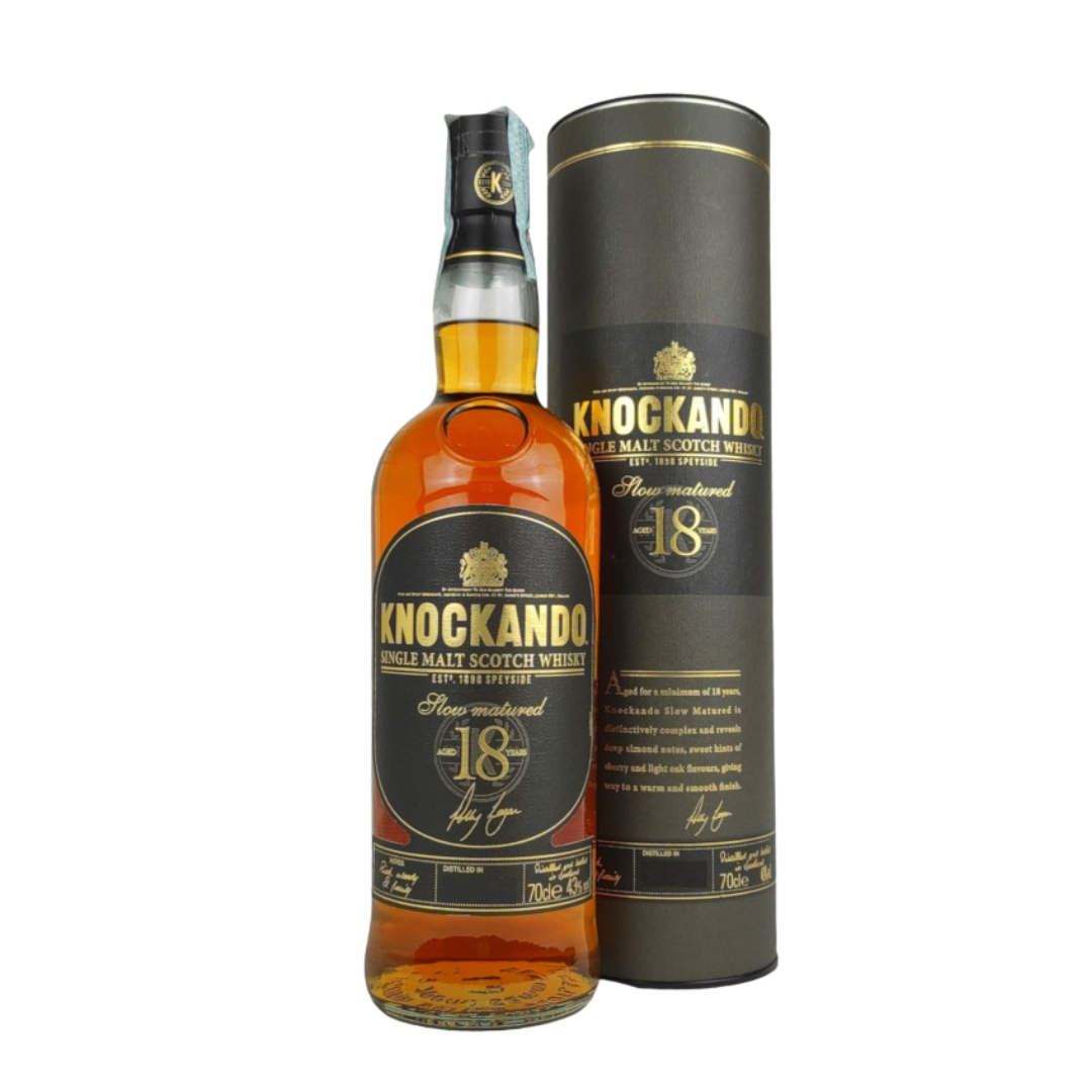 Scotch  Whisky  Knockando  18  Y.O.   Slow  Matured  Confezione Regalo 70cl