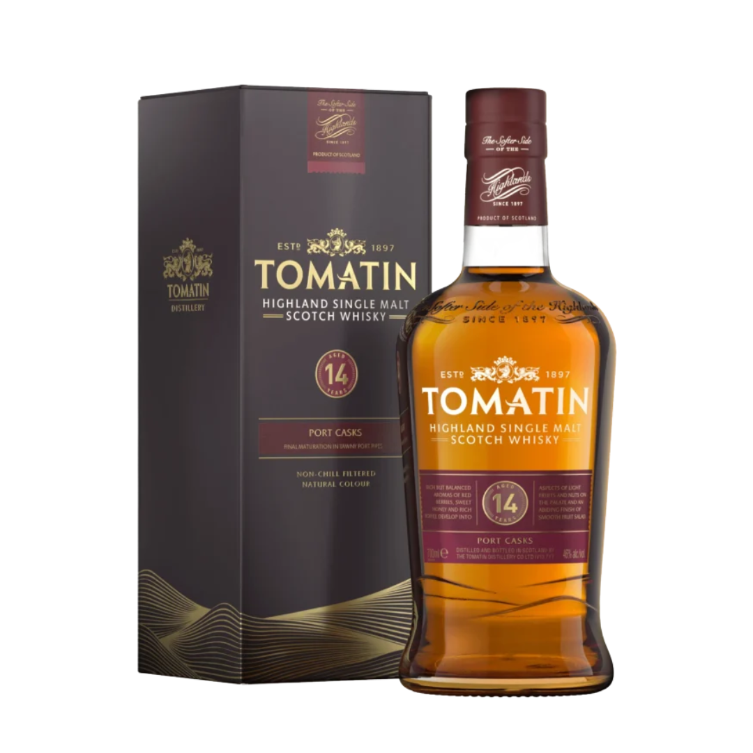 Scotch  Whisky  Tomatin  14  Y.O.  Port  Cask  Confezione Regalo 70cl