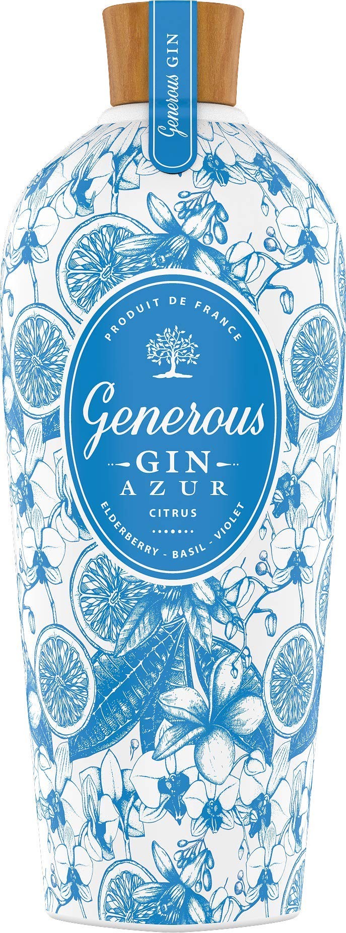 Gin  Generous  Azur  Citrus  70cl