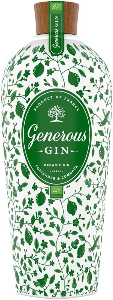 Gin  Generous  Organic  Coriander  &  Combava  Bio  70cl